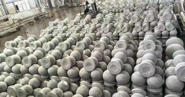 常州芝麻白圆球 石球 挡车球