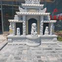 常州芝麻白中国黑石材套墓 花岗岩墓碑