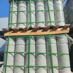 常州挡车柱芝麻白 挡车石