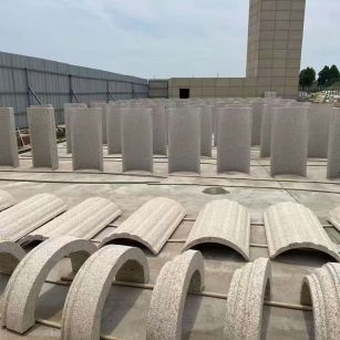 常州黄金麻别墅柱皮 异形 线条定制