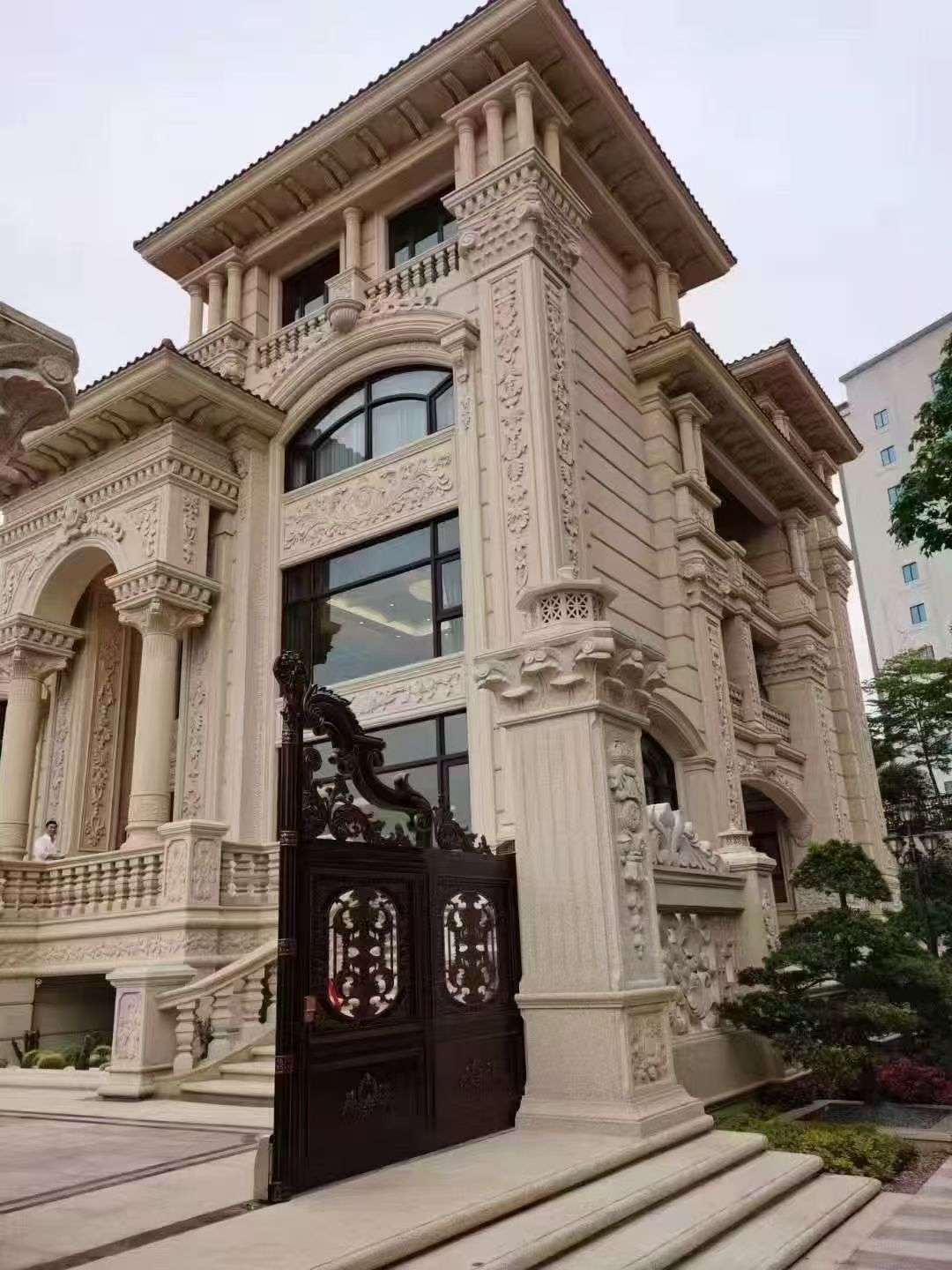 常州黄金麻别墅外墙异形定制