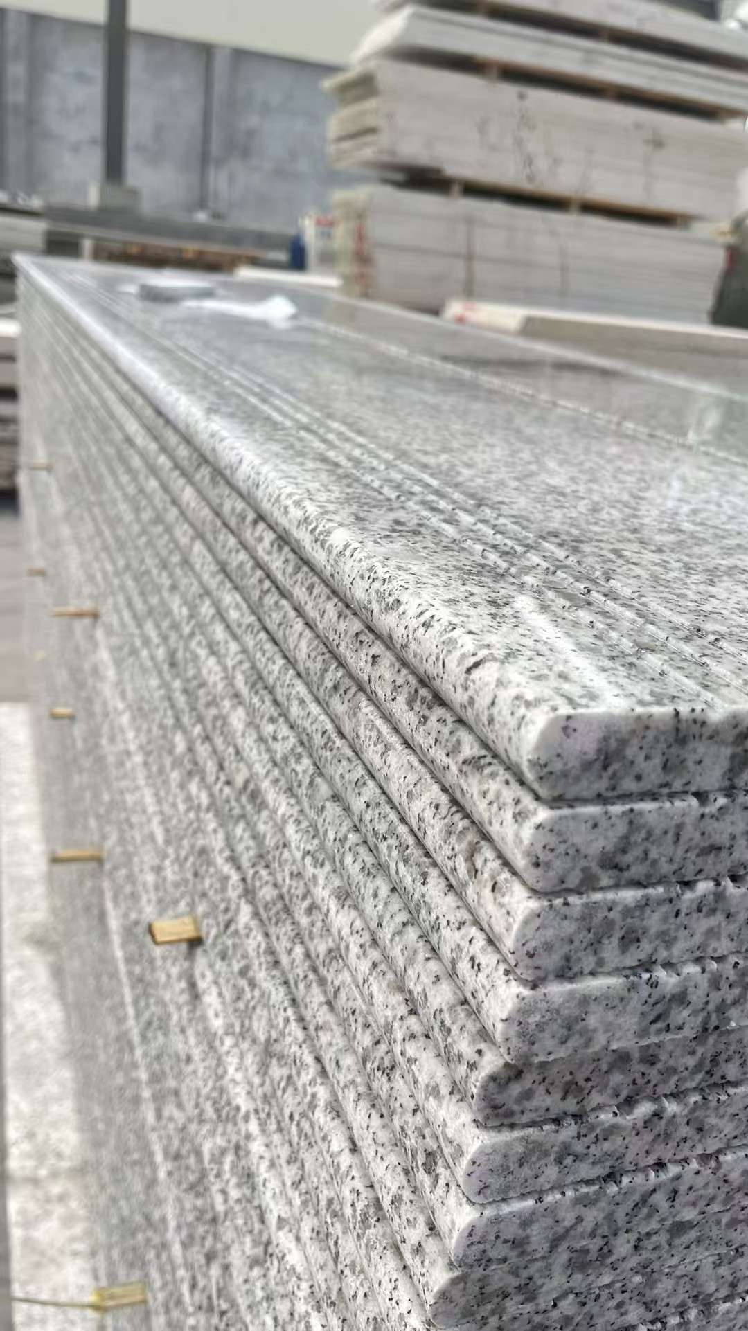 常州芝麻白楼梯踏步 花岗岩楼梯板材