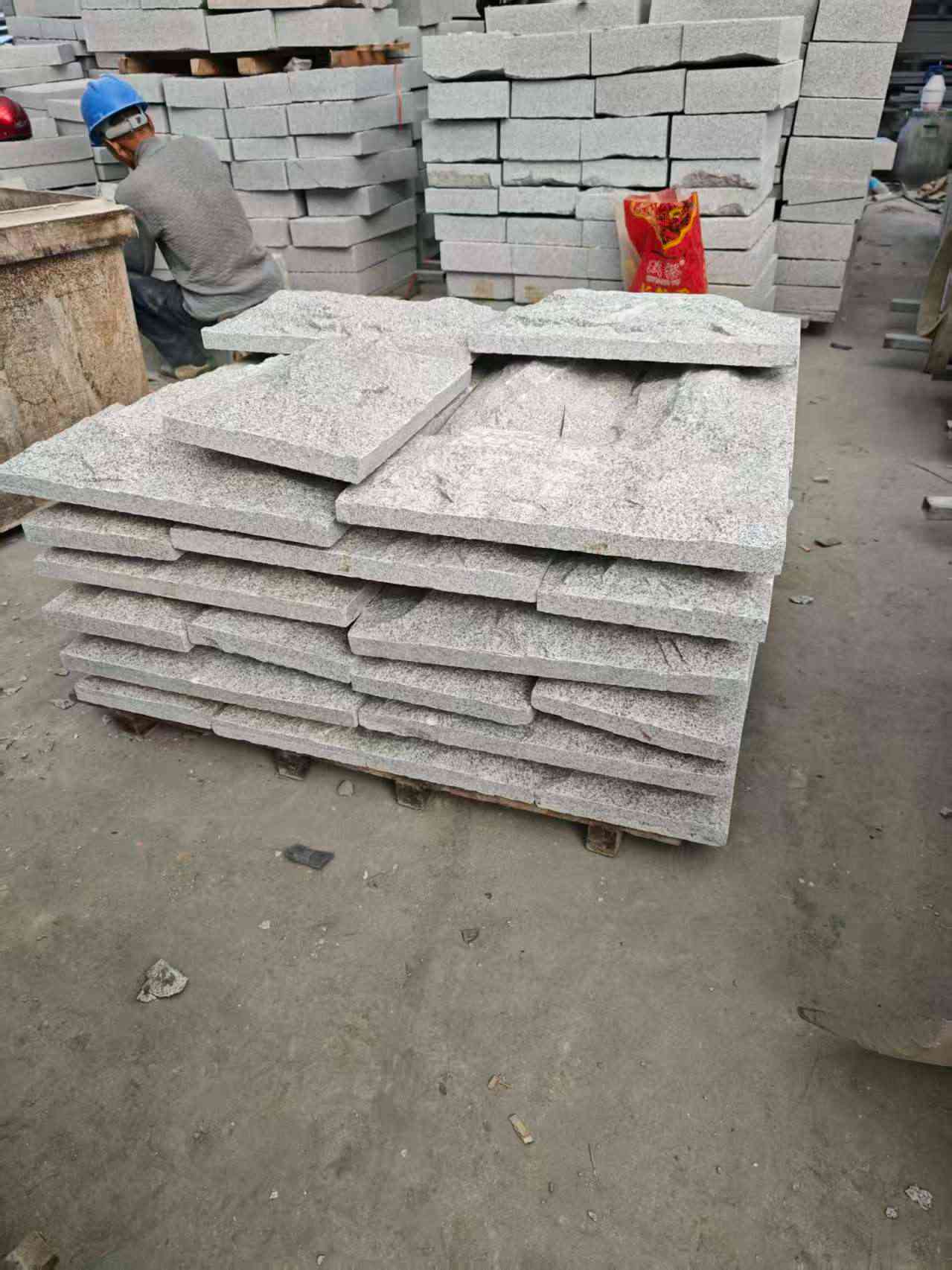 常州芝麻白蘑菇石，自然面