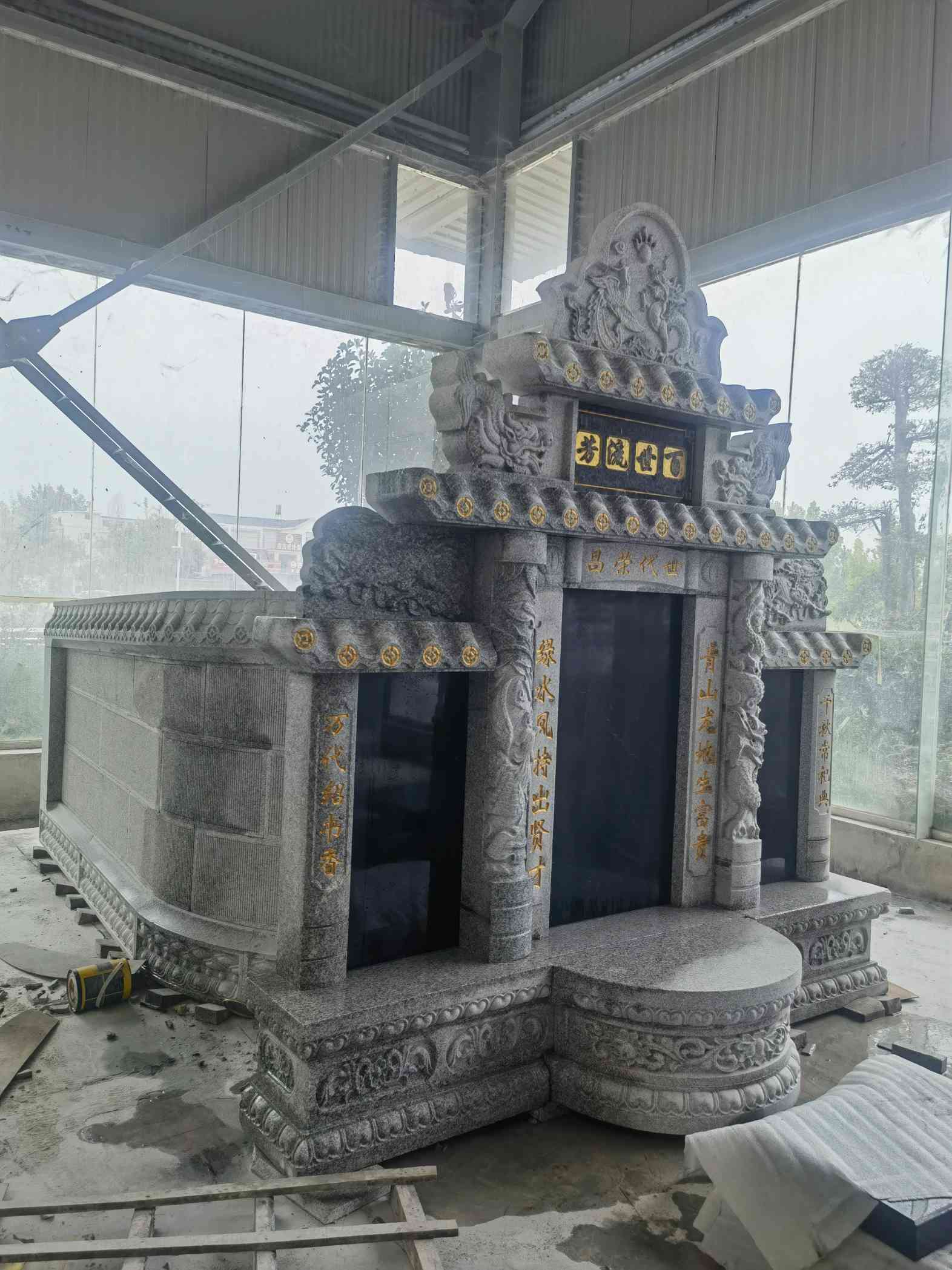 常州套墓 墓碑 围坟石 异形定制